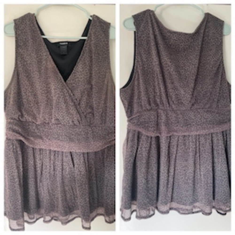 Torrid Leopard Print Mesh Top Sz 3x